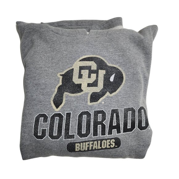 Colorado Buffaloes CU Football Gray Hoodie Women's Size XL - Picture 1 of 6